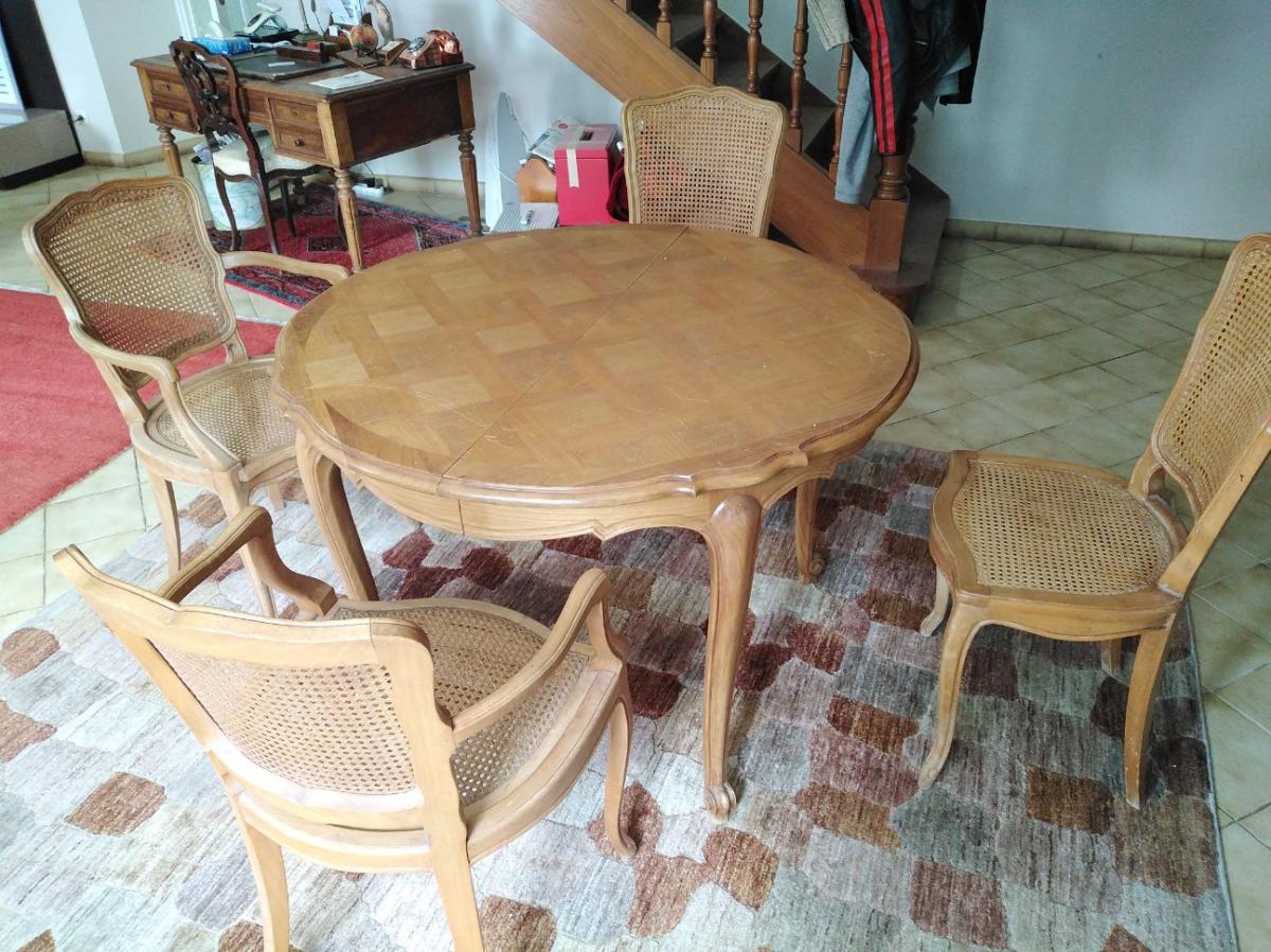 table bois et quatre chaises la fille de l'R